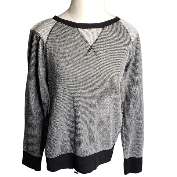 Andrew Marc MNY diagonal zipper sweatshirt EUC M - Picture 1 of 14